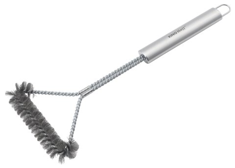 Szczotka do czyszczenia grilla, 41,5cm, stal nierdzewna, kinghoff, kh-1915