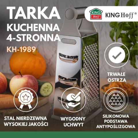 Tarka do warzyw, 4-stronna, stal nierdzewna, kinghoff, kh-1989