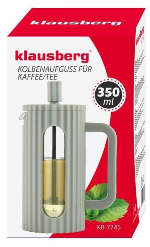 Zaparzacz do kawy/herbaty z dociskiem poj. 0,35l w kolorze oliwkowym kb7745