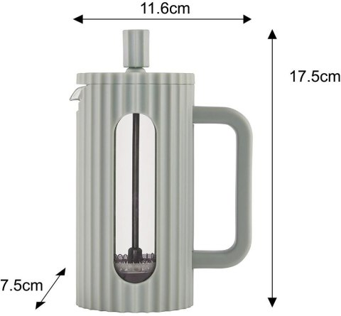 Zaparzacz do kawy/herbaty z dociskiem poj. 0,35l w kolorze oliwkowym kb7745