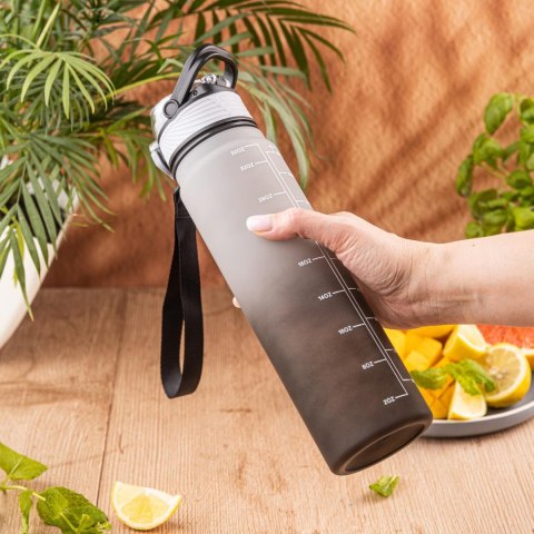 Butelka na wodę 1l, z blokadą, bpa-free, szczelna, kinghoff kh-2008