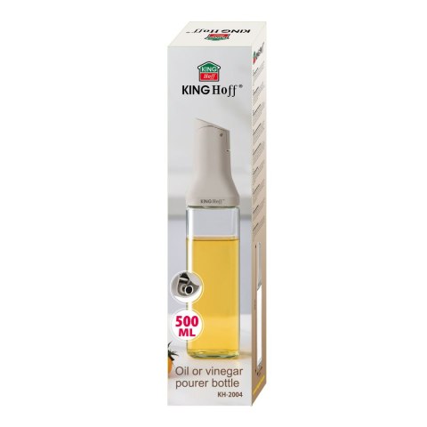 Butelka z nalewakiem 500 ml do oleju i octu, szkło, kinghoff, kh-2004