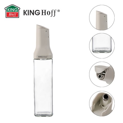 Butelka z nalewakiem 500 ml do oleju i octu, szkło, kinghoff, kh-2004