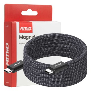 Kabel usb magnetyczny usb-c ? usb-c 60w 200cm amio-04841