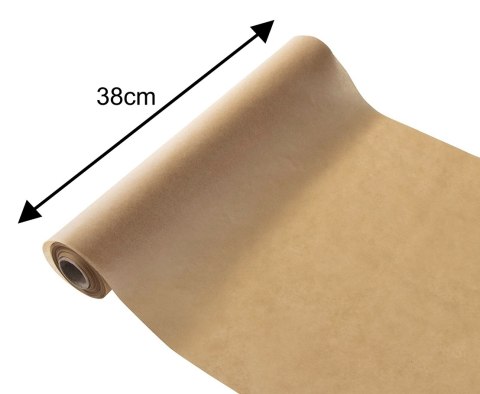 Papier pergaminowy do pieczenia, brązowy, 10 m/38 cm, klausberg, kb-7902