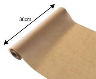 Papier pergaminowy do pieczenia, brązowy, 50m/38 cm, klausberg, kb-7904
