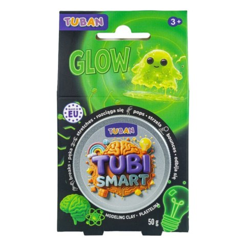 Plastelina tubi smart - glow 50g