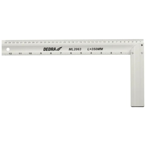 Kątownik budowlany 350x160mm, aluminiowy