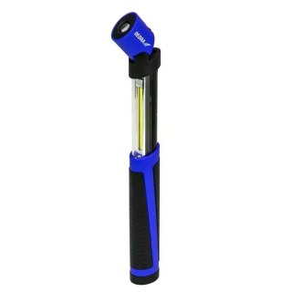 Latarka 2w cob led+0.5w led, rozsuwana, z bateriami