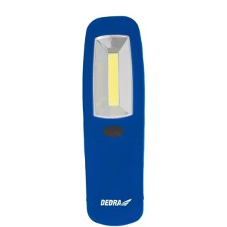 Latarka 3w cob led, podłużna, z bateriami