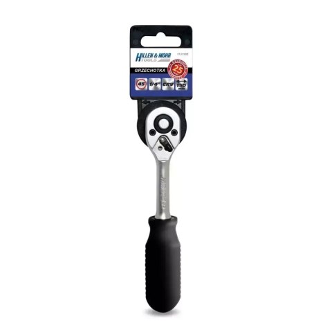Grzechotka 1/4", 45t, crv 6140, prosta jedno-mater.uchwyt