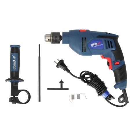Wiertarka udarowa 700w, kluczyk 13mm, kolorowe pudełko