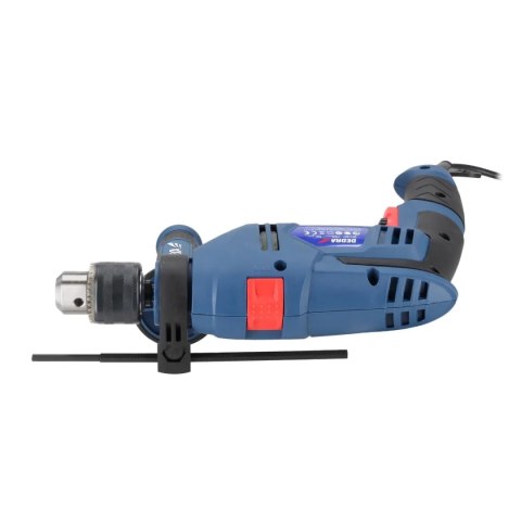 Wiertarka udarowa 700w, kluczyk 13mm, kolorowe pudełko