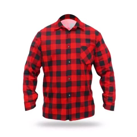 Koszula flanelowa czerwona, rozm.xl, 100% bawełna