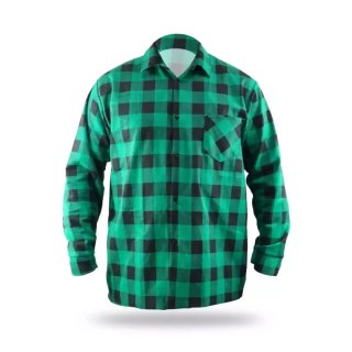 Koszula flanelowa zielona, rozm.xxxl, 100% bawełna