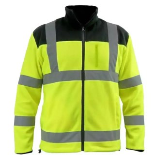 Bluza polarowa odblaskowa 280g/m2, rozm. s, żółto-czarna