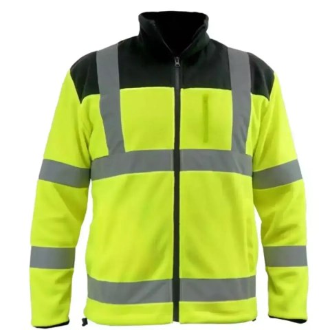 Bluza polarowa odblaskowa 280g/m2, rozm. s, żółto-czarna