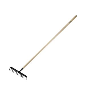Grabie 14-zębne wzmocnione, trzonek drewniany, 132cm