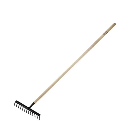 Grabie 14-zębne wzmocnione, trzonek drewniany, 132cm