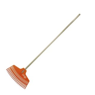 Grabie na trzonku drewnianym, pcv, 134cm, fi 22
