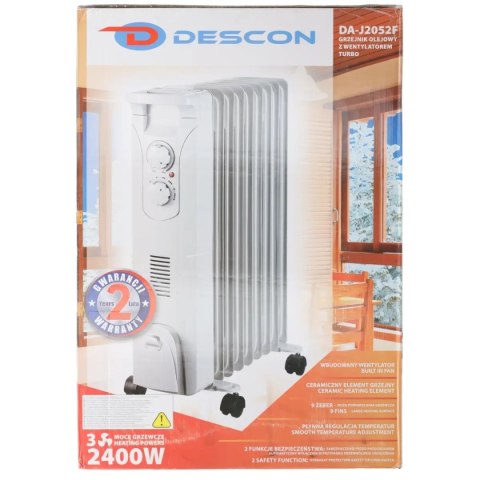 Grzejnik olejowy 2000w+nawiew 400w