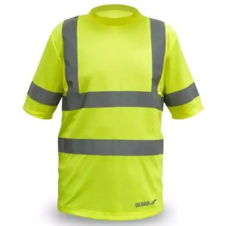Koszulka męska t-shirt odblaskowa, żółta rozm xxxl