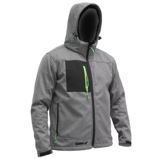 Kurtka softshell z kapturem rozm.s, 96%poliester+4%elastan