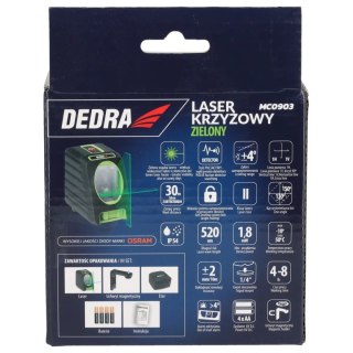 Laser krzyżowy, zielony