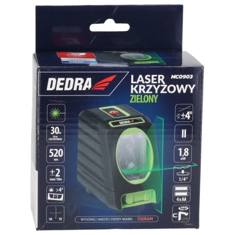 Laser krzyżowy, zielony