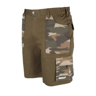 Szorty moro rozm.xxl, bawełna+elastan, 240g/m2