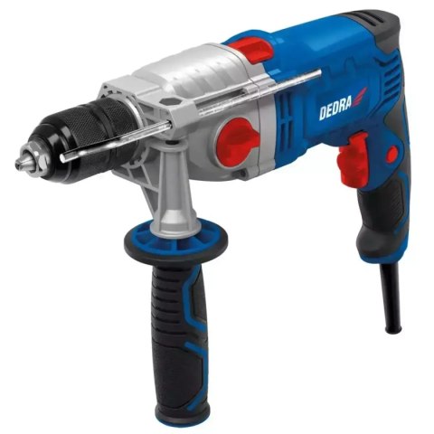 Wiertarka udarowa 1100w, samozacisk 13mm, kolorowe pudełko