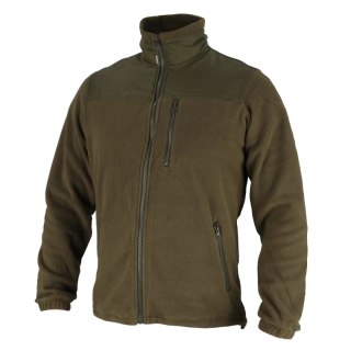 Bluza polarowa z wstawkami, 280g/m2, rozm.xl, kolor zielony