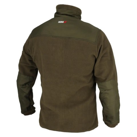 Bluza polarowa z wstawkami, 280g/m2, rozm.xxxl,kolor zielony
