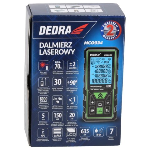 Dalmierz laserowy 70m