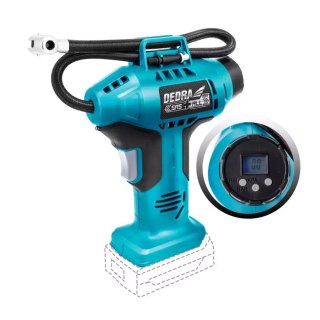 Kompresorek pistoletowy 11bar 18v lcd