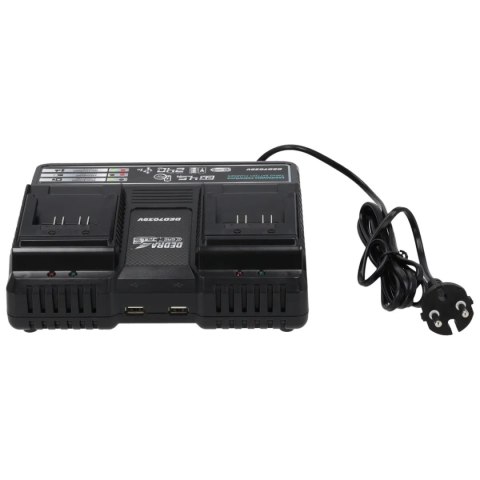 Ładowarka podwójna 2x4,5a 18v