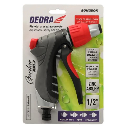 Pistolet zraszający prosty regul.dysza metal.trigger control