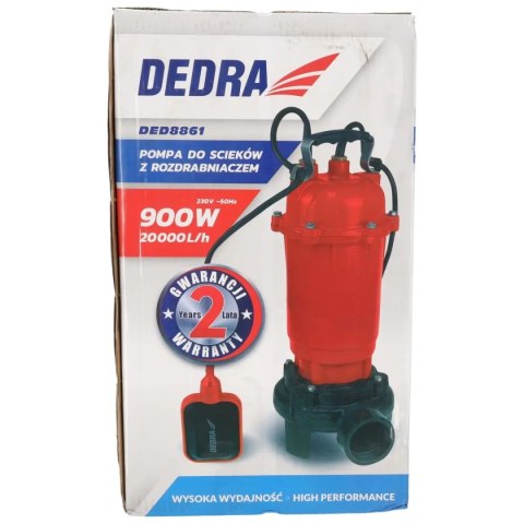 Pompa do ścieków z rozdrabniaczem 900w