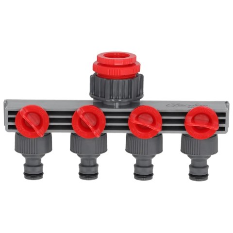Przyłącze kranowe poczwórne 1/2"-3/4"-1", karta