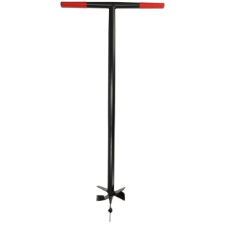 Świder do gleby ręczny ze stali borowej, 150 mm
