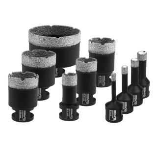 Zestaw koronek diamentowych vb 6,8,10,12,20,28,35,40,45,68mm