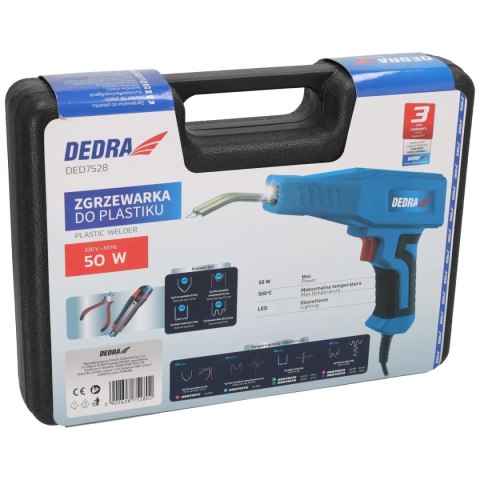 Zgrzewarka do plastiku 50w zestaw, 500 st.