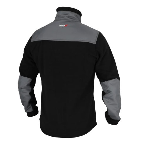 Bluza polarowa ze wstawkami, 280g/m2, rozm.xxxl,czarno-szara