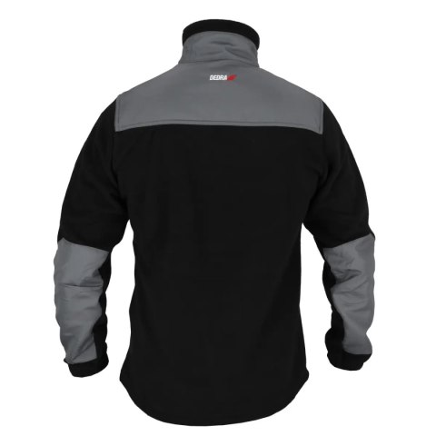 Bluza polarowa ze wstawkami, 280g/m2, rozm.s, czarno-szara