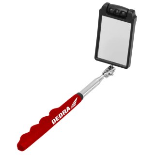 Lusterko inspekcyjne 50x70mm led, teleskop.320-885mm,prostokąt