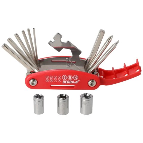 Multitool rowerowy zestaw naprawczy 15szt, crv
