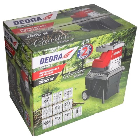 Rozdrabniacz do gałęzi 2800w, 45mm