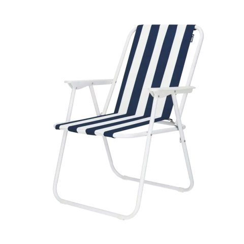 Krzesło campingowe,plażowe składane 52x58x72cm biało-granat