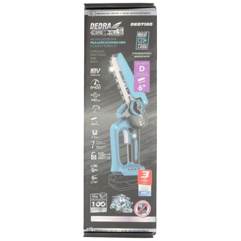 Mini piła łańcuchowa 6" uchwyt d 18v