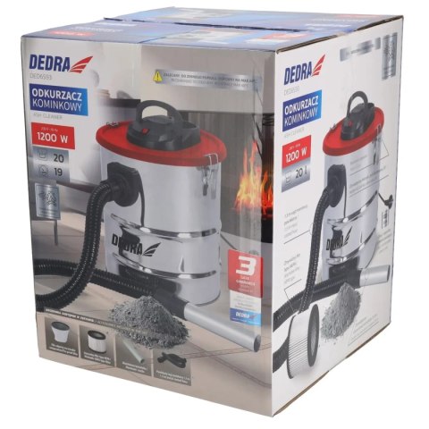 Odkurzacz kominkowy 1200w 20l